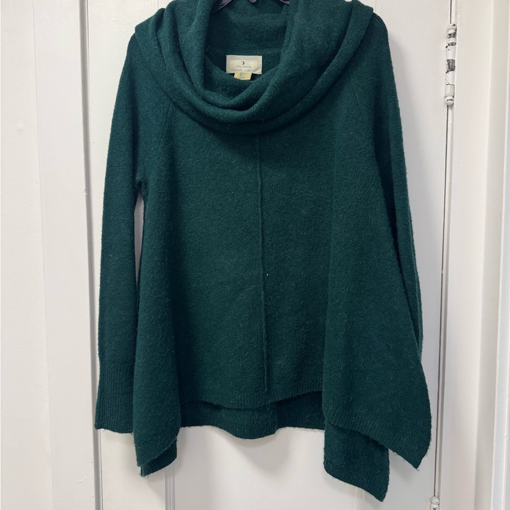 Ruby Moon Deep Green Cowl Neck Sweater